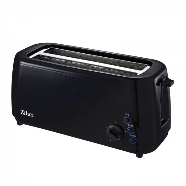 Prajitor paine dublu Zilan ZLN-2713, 1400W, 5 grade rumenire si functii multiple
