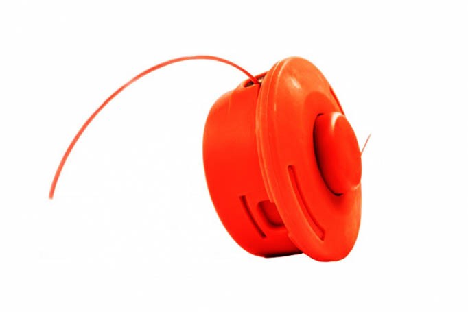 Tambur trimmer motocoasa cu fir 2,4m rosu sau verde pentru taiat iarba filet M10 pas 1,25mm