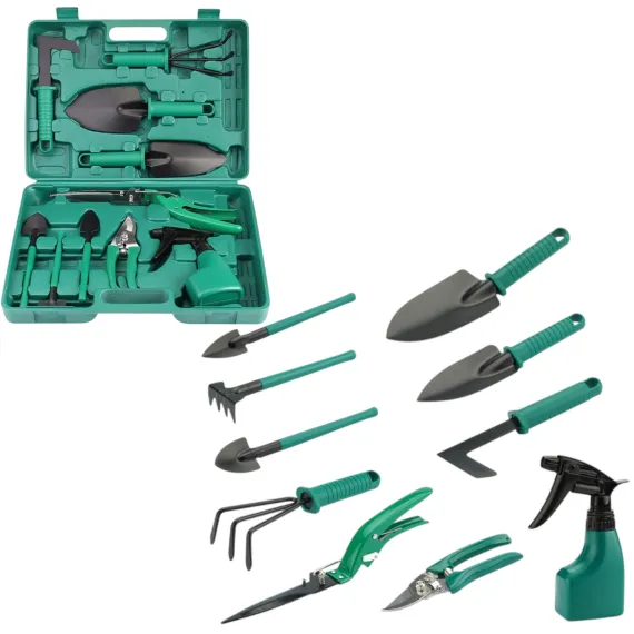 Set de scule de grădină, 10 accesorii pentru grădinărit, tăierea crengilor sau îngrijirea plantelor
