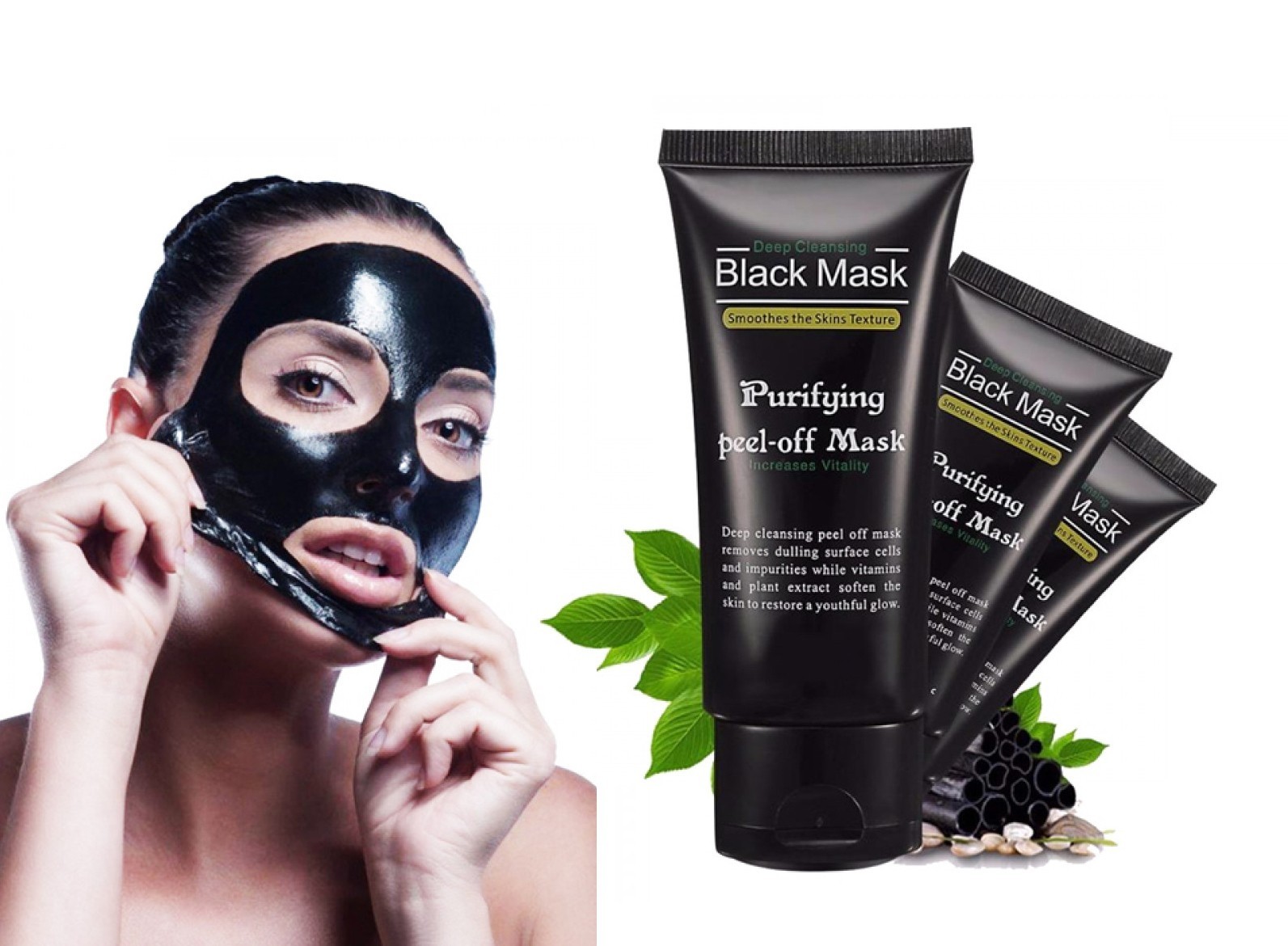 Mască Neagră pentru Față – Îndepărtare Puncte Negre și Coșuri