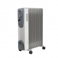 Calorifer electric ZILAN ZLN-2111, 9 elementi, Putere 2000 W, 3 trepte de putere, Termostat de siguranta, Termostat reglabil