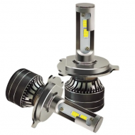 Set 2 Lampi LED V80 H4 auto canbus cu doua faze putere 200W temperatura 6000K