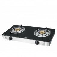 Aragaz plita sticla, corp inox, Zilan, 2 och. ZLN2416, alimentare GPL Butelie