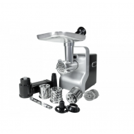Masina de tocat carne multifunctionala ZILAN ZLN0126, Negru/Gri 2100 W, 3 viteze, Accesorii pentru feliat legume, Accesoriu pentru carnati, Accesorii pentru feliere si maruntire, Cutit inox