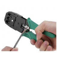 Clește de Sertizat pentru Mufe RJ45 / RJ11 / RJ9 – Internet și Telefon