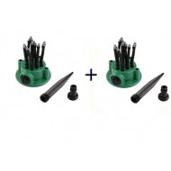 2X ASPERSOR MULTIFUNTIONAL, FURTUNURI FLEXIBILE, TIP SPRINKLER, 360 GRADE