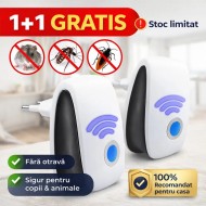 1+1 Gratis – Aparat Ultrasonic pentru Eliminarea Dăunătorilor