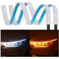 Set 2 Benzi Matrix 30CM LED flexibile pentru faruri-alb si galben