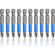 Set 10 Biți Magnetici PH2 din Oțel S2 – Lungime 50 mm