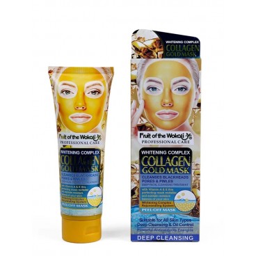 Mască de față Wokali Collagen Gold Mask Whitening Complex WKL533 – hidratare intensă și efect iluminator, 130 ml