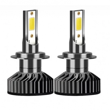 Set 2 becuri auto COB, 100W, lumina alb-rece, 12000 lumeni