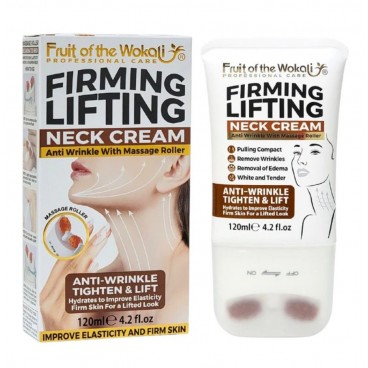 Cremă antirid pentru gât Wokali cu rolă de masaj – hidratare și efect lifting, Neck Cream HA-3070, 120 ml