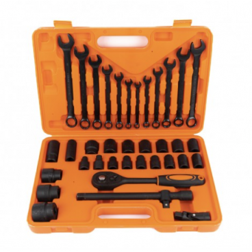 TRUSA TUBULARE IMPACT CLICHET SI CHEI COMBINATE FIXE SI INELARE 37 PCS