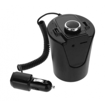 Kit Multifunctional BX6 BX7 FM functie Bluetooth cu 2 porturi USB Slot TF CARD AUX Negru