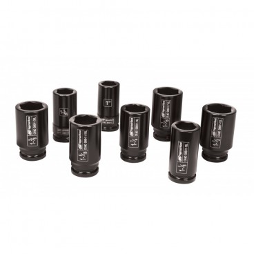 TRUSA DE CHEI TUBULARE DE IMPACT 10 PIESE 3/4