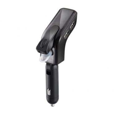 Kit modulator MP3 Handsfree cu casca bluetooth 12V V9 2 x USB output
