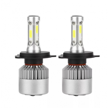 Kit becuri led auto COB S2 H4 2 buc/set 8000Lumeni temperatura 6000K/Alb putere 72W