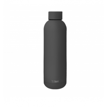 Termos Zilan ZLN9841 tip sticla sport, capacitate 500ml, interior din inox, pereti dublii, gri