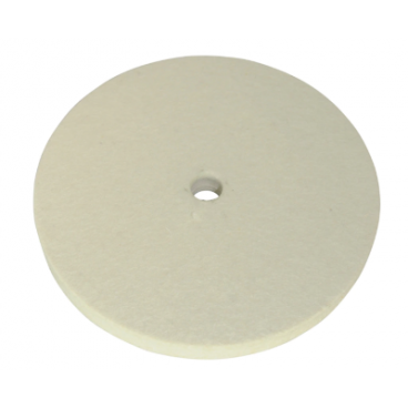 Disc de Șlefuit din Pâslă pentru Banc – 150 mm, Alb Fin