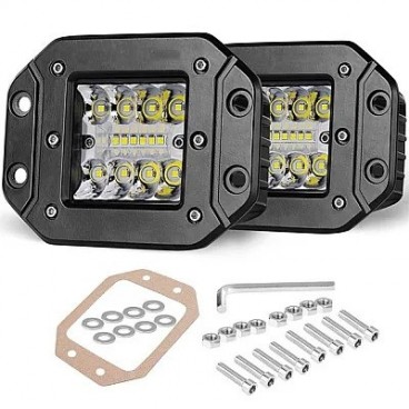 Set 2 Proiector auto 48W 4/6/4 LED 3 randuri 12/24v