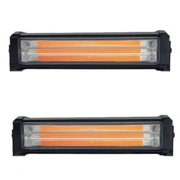 Set 2X Rampa avertizare galbena 3 LED COB