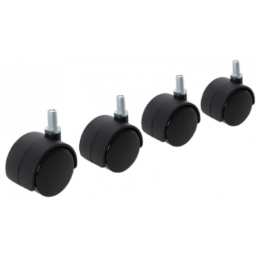 Set 4 roti pvc pentru mobila, cu surub