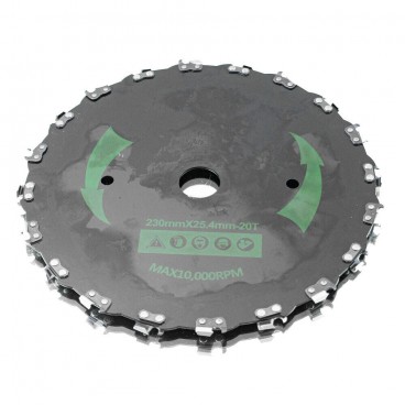 Disc NR 9 pentru motocoasa 230 X 20T cu dinti tip lant drujba MX693