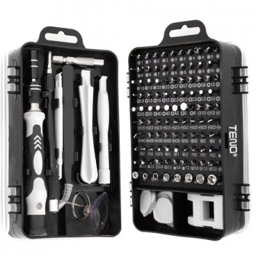 Set Profesional de Scule și Șurubelnițe de Precizie – 115 Piese