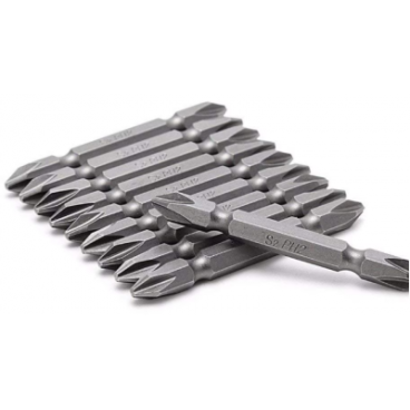 Set 10 Biți Impact PH2 HRC 56-58 – 2 Capete, Durabilitate Profesională