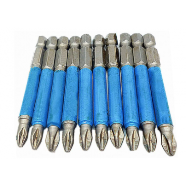 Set 10 Biți Lungi Magnetici 70 mm – Pentru Șurubelniță