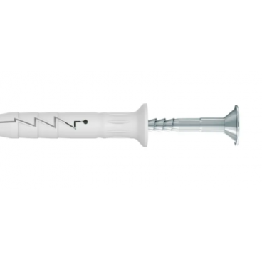 Set 50 dibluri universale 8 x 60 mm din plastic cu suruburi