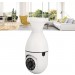 Cameră Panoramică WiFi 360° Tip Bec – Night Vision, Detectare Mișcare, Audio Bidirecțional