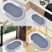 Covor de Baie Antiderapant si Absorbant Model Bathroom Oval 58 x 78 cm