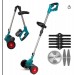 Motocoasă electrică cu roți – trimmer multifuncțional cu 2 acumulatori 48V și accesorii incluse