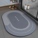Covor de Baie Antiderapant si Absorbant Model Bathroom Oval 58 x 78 cm