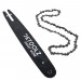 Set lama si lant drujba Detoolz, lungime 14'', pas 3/8'', grosime 1.3mm, 50 pinteni, 25 dinti, full chisel