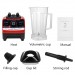 Blender SILVER CREST – putere 800W, recipient 2L, design modern negru/roșu