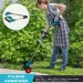 Motocoasă electrică cu roți – trimmer multifuncțional cu 2 acumulatori 48V și accesorii incluse