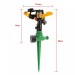 Set 4 aspersoare cu impact, din plastic, cu duza reglabila 360 de grade